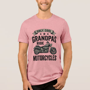 Cool Grandpas Ride Motorcycles Vintage Biker Shirt