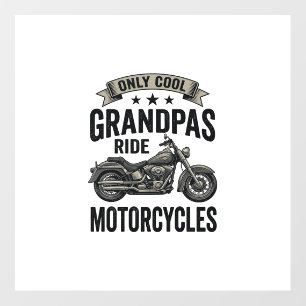 Cool Grandpas Ride Motorcycles Vintage Biker Shirt Floor Decals