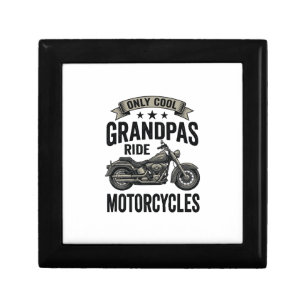 Cool Grandpas Ride Motorcycles Vintage Biker Shirt Gift Box