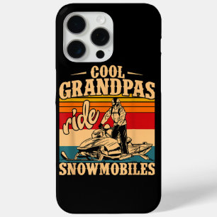Cool Grandpas rides Snowmobiles Snowmobile Snowmob iPhone 15 Pro Max Case