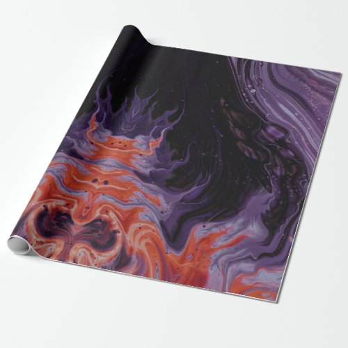 Cool Granite Oil Slick Wrapping Paper