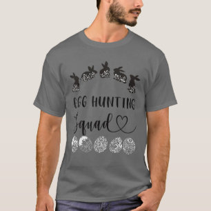 Cool Graphic Easter Bunny Egg Hunting Squad Tee Ha