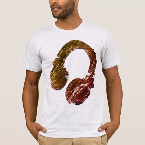 cool graphic headphone t_shirt for the dj