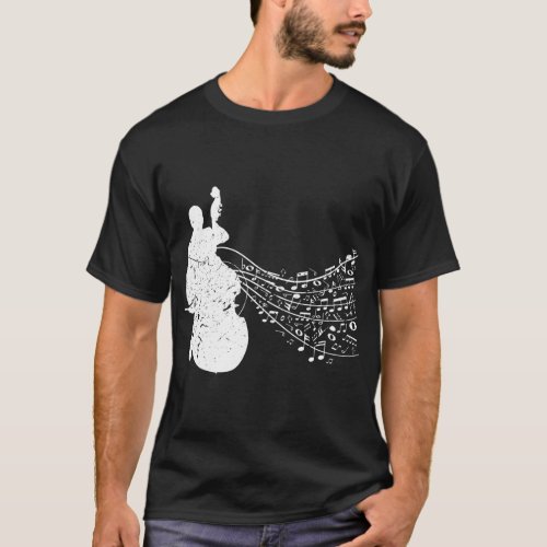 Cool Graphic Jazz Lovers Upright Bass Player desig T_Shirt