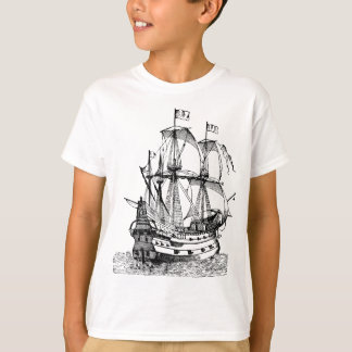 Cool Graphic Old Pirate Ship T-Shirt