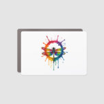 Cool Graphic Tie Dye Sunglasses Dragonfly Illustra Car Magnet