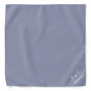 Cool Gray 8C92AC - With Name or Blank Bandana