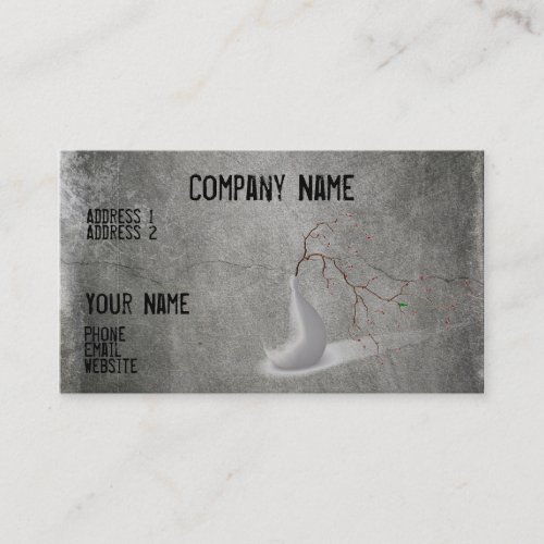 Cool gray business card