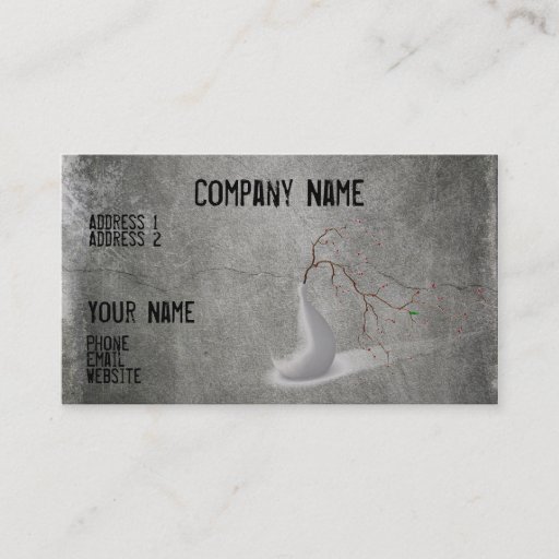 Customizable Cool gray business card