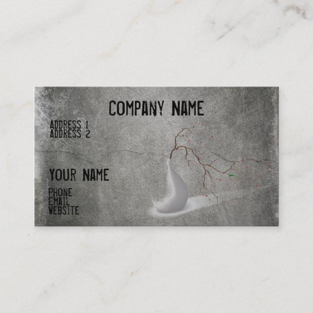 Cool gray business card (Front)