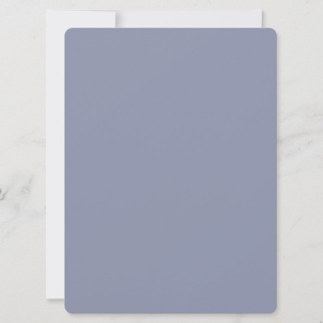 Cool Gray Rounded Invitation (Front)