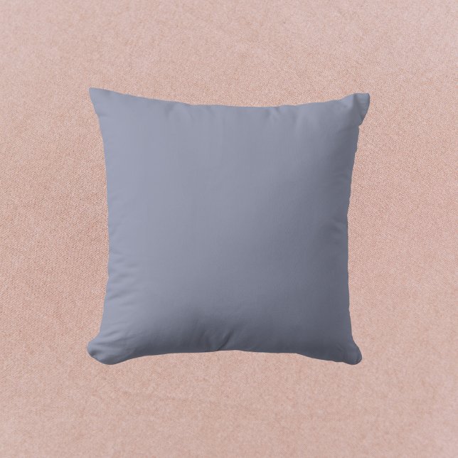 Cool Gray Solid Color Throw Pillow (Creator Uploaded)