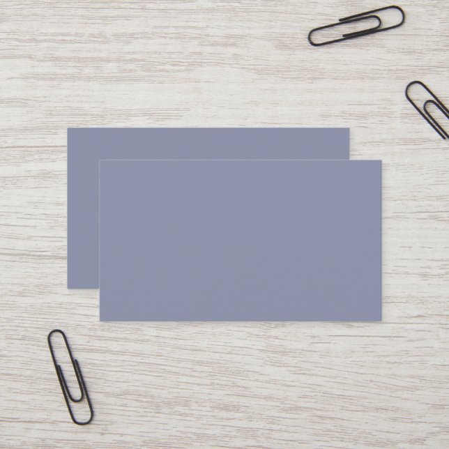 Cool Gray Standard Business Card (Front/Back In Situ)