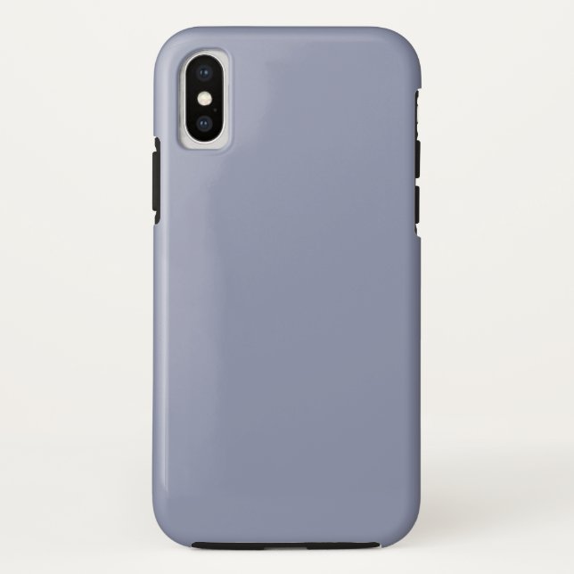 Cool Gray Tough iPhone XS Case (Back)