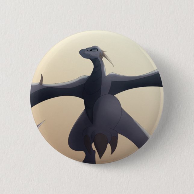 Cool Gray Wyvern Button (Front)