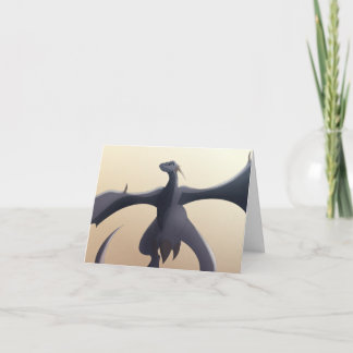 Cool Gray Wyvern Card