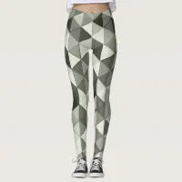 Memphis Style 80s Geometric Bright Color Pattern Leggings | Zazzle