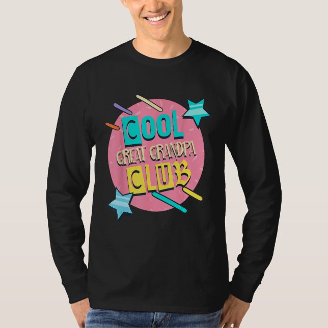 Cool Great Grandpa Club  Great Grandpa Humor T-Shirt (Front)