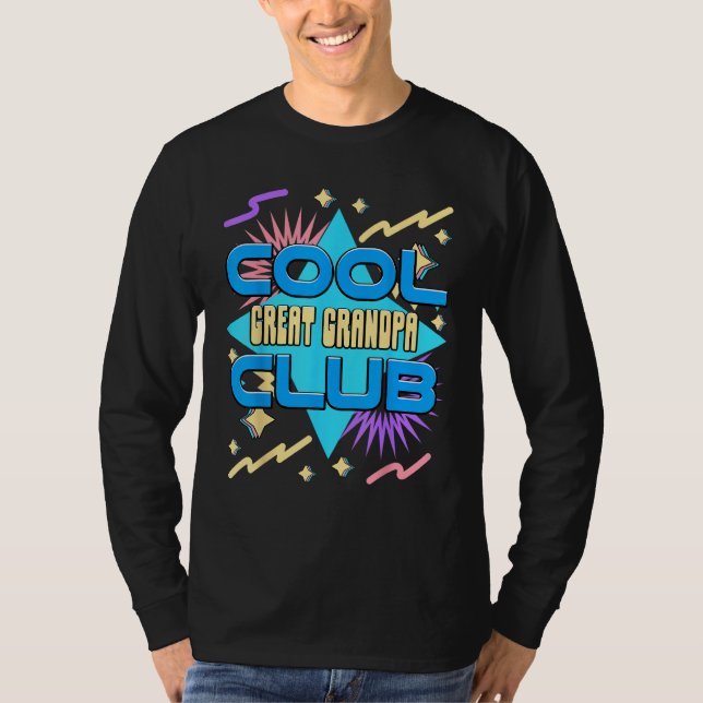 Cool Great Grandpa Club  Great Grandpa Humor T-Shirt (Front)