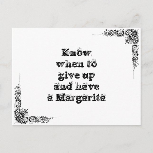 Cool great simple wisdom philosophy tao sentence postcard (Front)
