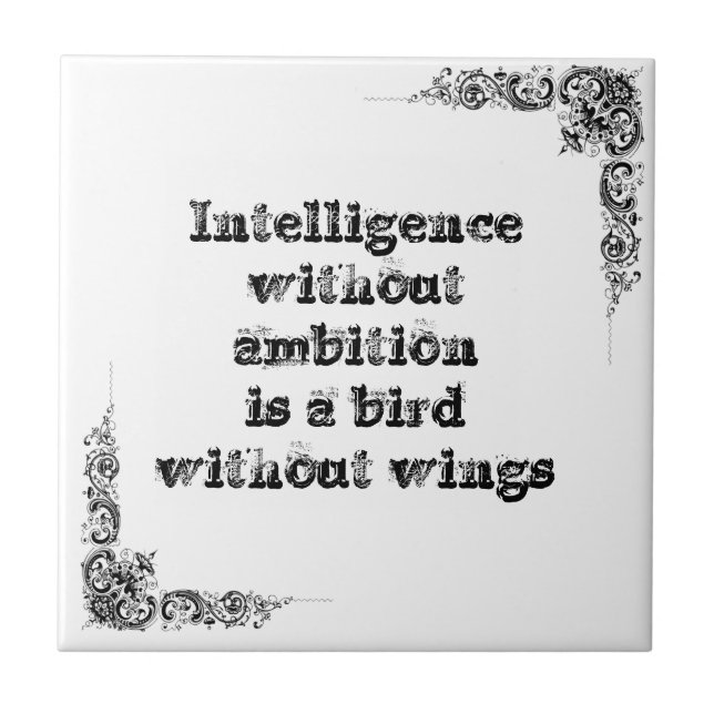 Cool great simple wisdom philosophy tao sentence tile (Front)