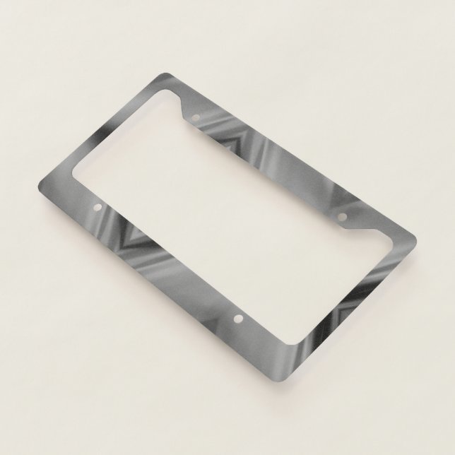 Cool Great Trendy Amazing Grey  License Plate Frame (3/4)