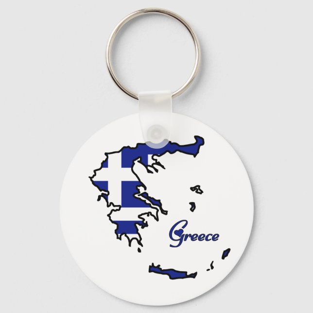 Cool Greece Keychain (Front)