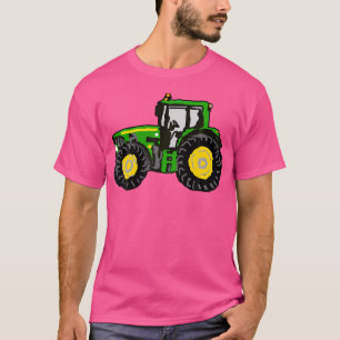 Cool Green And Yellow Tractor For Farmers T-Shirt