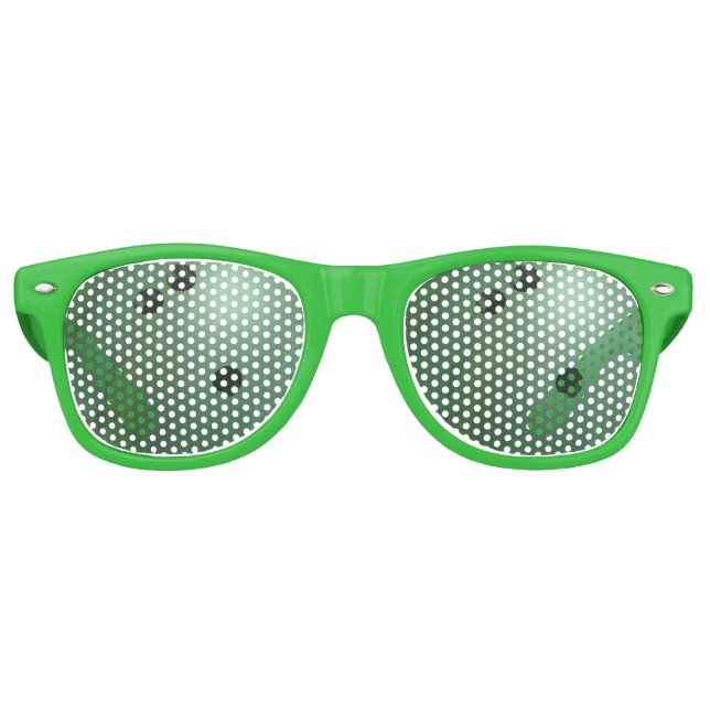 Cool Green Bowling Ball Party Shades (Front)