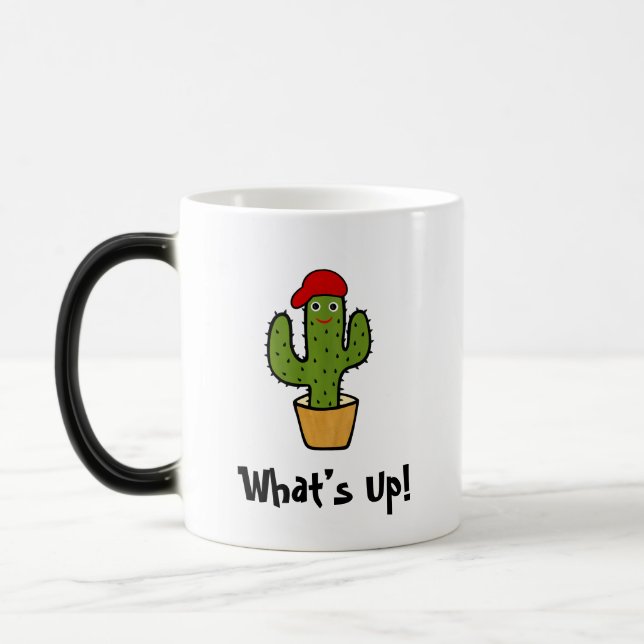 Cool green cactus color morph mug  (Left)