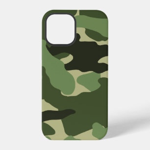 Cool Green Camo Pattern Military Camouflage Tough iPhone 12 Pro Case