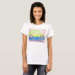 Cool Green Car travel escape T-Shirt
