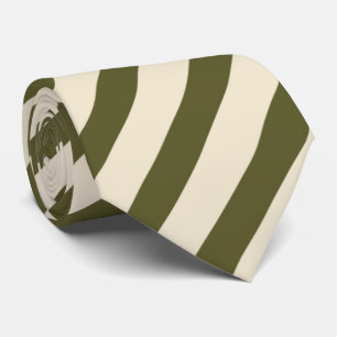 cool green cream stripe pattern neck tie