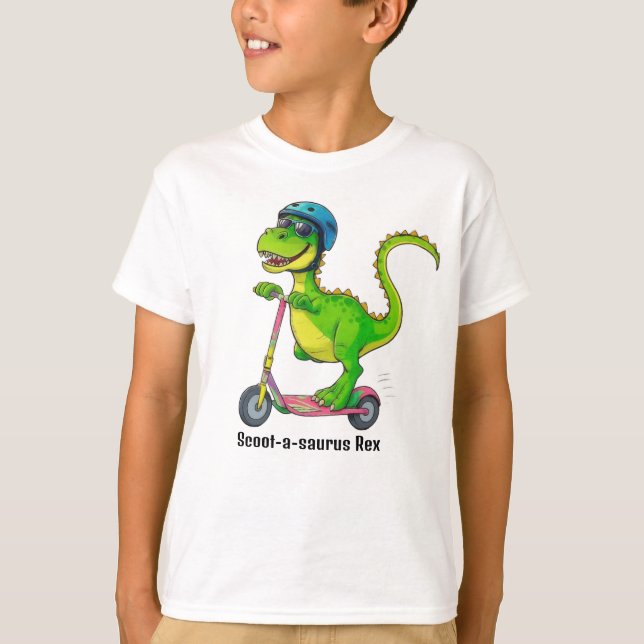 Cool Green Dinosaur T-Shirt (Front)
