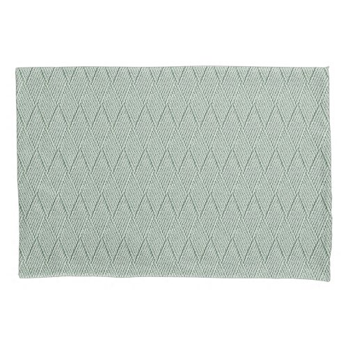 Cool Green Faux Diamond Knit Pattern Small Pillow Case