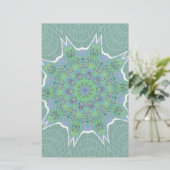 Cool Green Floral pattern (Standing Front)