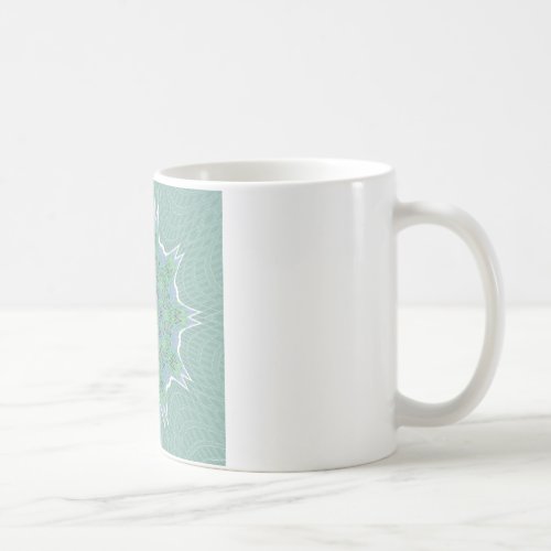 Cool Green Floral pattern Coffee Mug