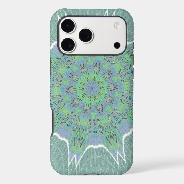Cool Green Floral pattern Iphone Case (Back)