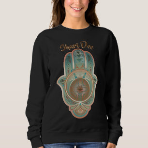 Cool Green Hamsa Hand Personalized Sweatshirt