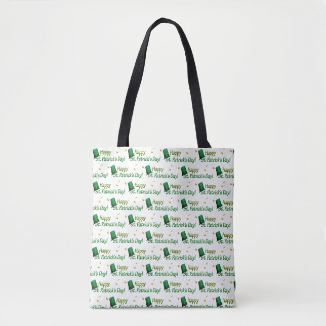 Cool Green Hats Happy St. Patrick's Day  Tote Bag (Front)