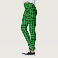 Green Black Ombre Tights for Women and Men, Cosplay Irish Gifts