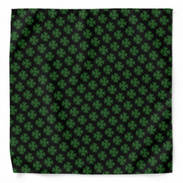 Cool green lucky clover St Patrick&#39;s Day bandana