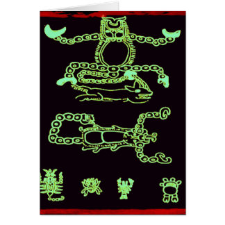 Cool Green Mayan Design Cards