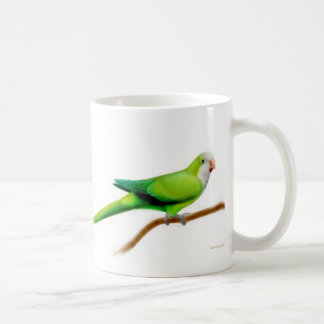 Cool Green Quaker Parrot Mug