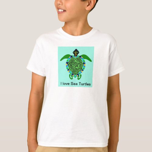  Cool Green Sea TURTLE _ Endangered species T_Shirt