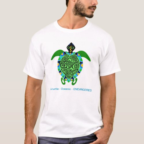  Cool Green Sea TURTLE _ Endangered species T_Shirt