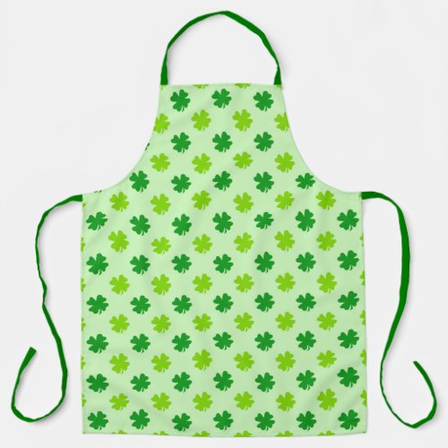 Cool Green Shamrock Irish Pride Apron