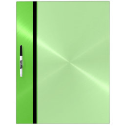 Cool Green Shiny Stainless Steel Metal Dry-Erase Board