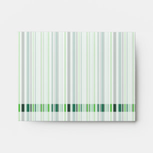 Cool Green Stripes Envelope