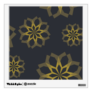 Cool, green, unique, modern trendy flower abstract wall decal